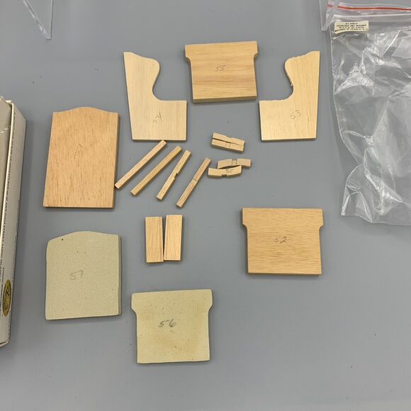 The House of Miniatures Chippendale Wing Chair Dollhouse Kit 40016 X-ACTO Opened - Picture 2 of 10